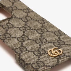 Gucci GG Ophidia iPhone 16 Pro Case – Supreme Canvas with Double G Hardware