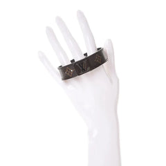 Louis Vuitton Bracelet Adjustable Slim for Men Brown Canvas, Size 21