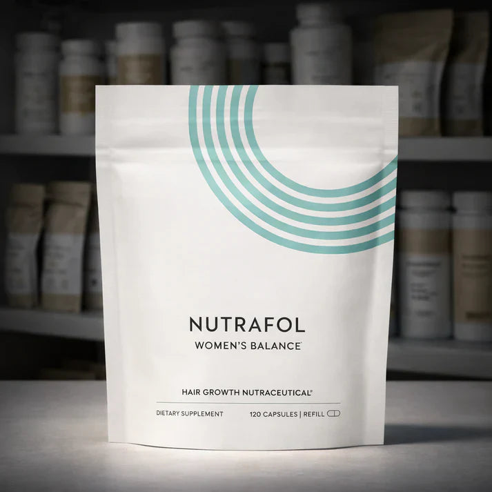 Nutrafol Women's Balance Hair Growth Supplements 120 Capsules - 1 Month Supply Refill Pouch