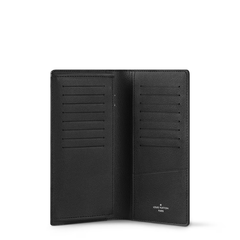 Louis Vuitton Wallet Brazza Monogram Eclipse Black & Grey Leather